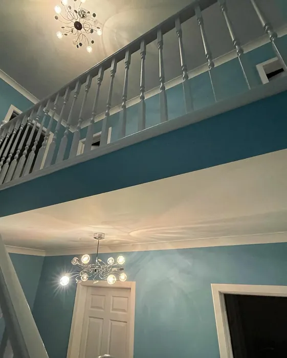 Dulux Nordic Sky stairs paint