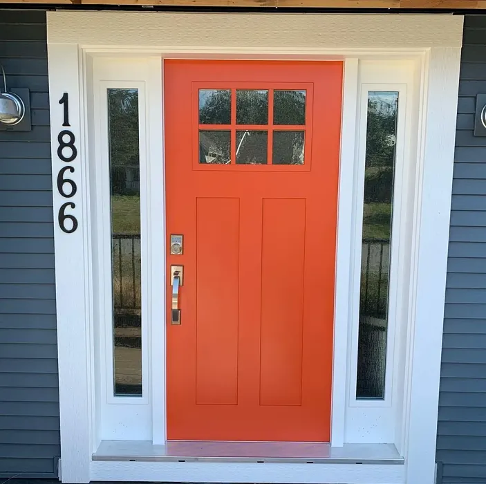 SW Obstinate Orange front door 