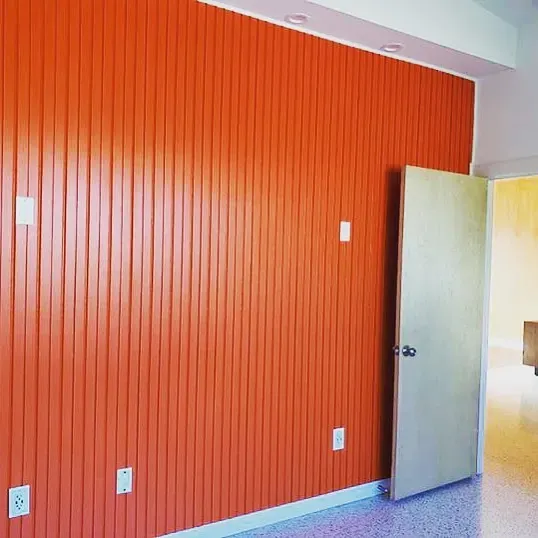 SW Obstinate Orange wall paint 