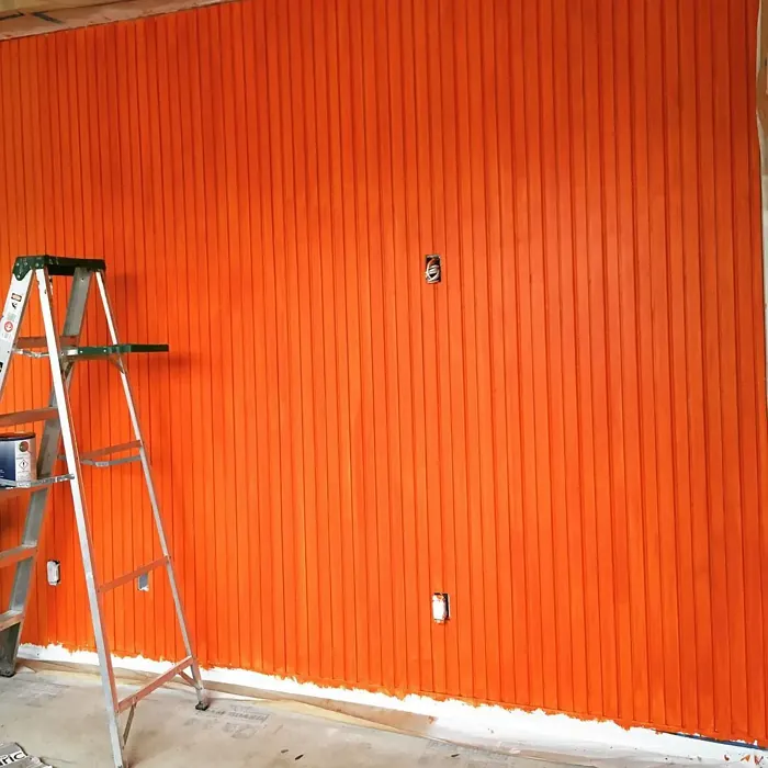 SW Obstinate Orange wall paint 