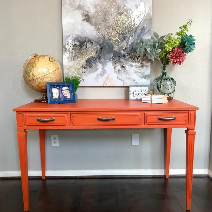 SW Obstinate Orange painted furniture 
