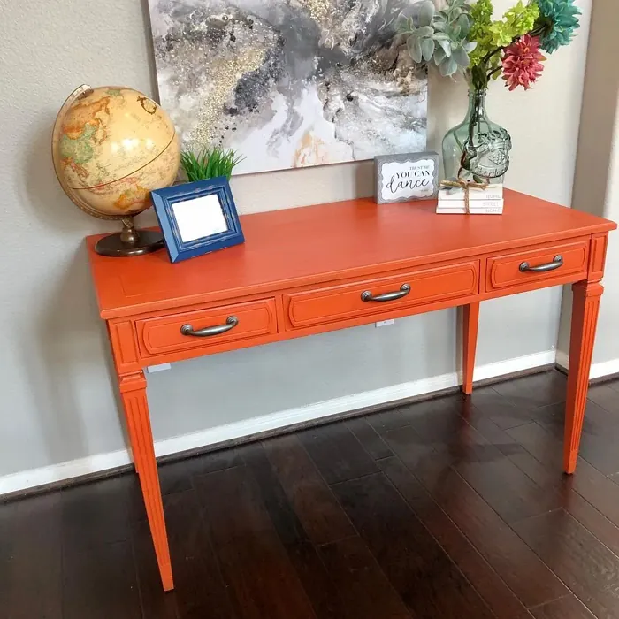 SW Obstinate Orange painted furniture 