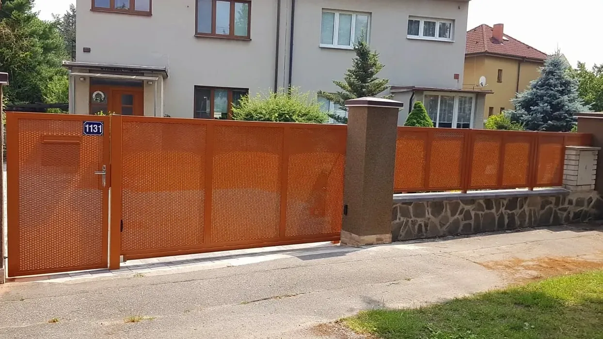  Orange brown exterior paint