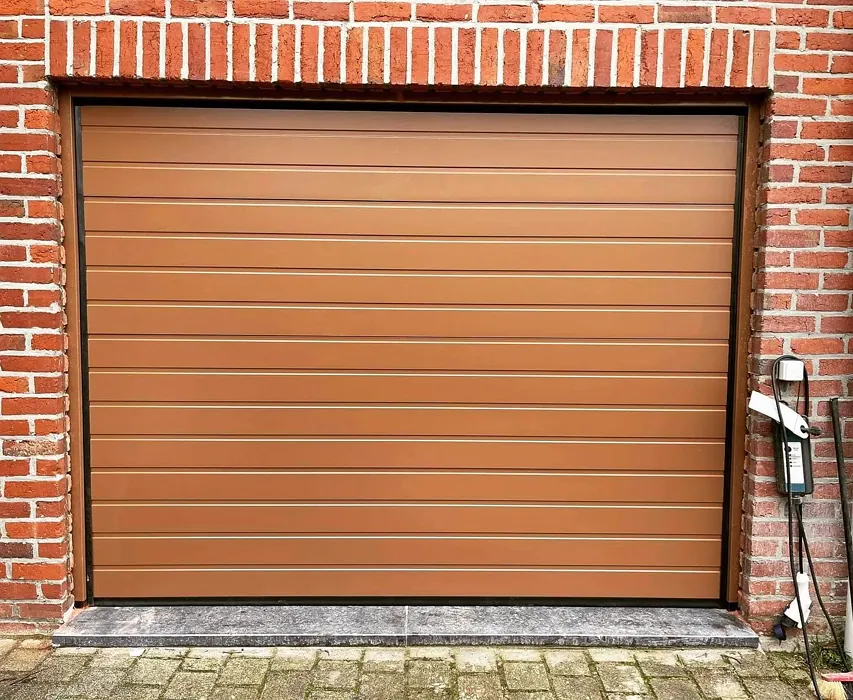  Orange brown garage door color
