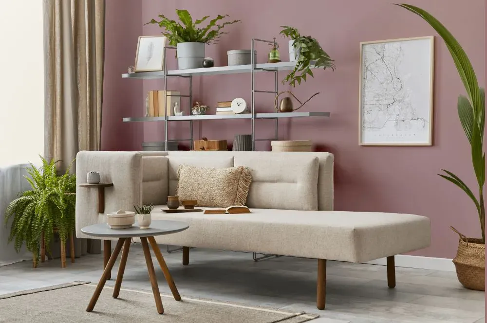 Sherwin Williams Orchid living room