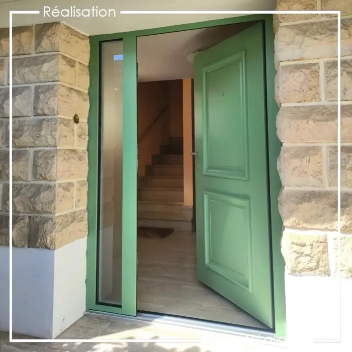 RAL Classic Pale Green RAL 6021 front door