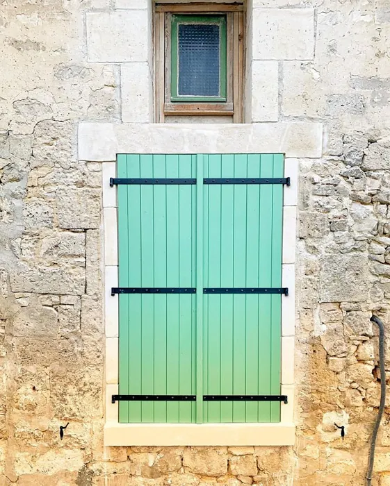 RAL Classic Pale Green RAL 6021 window shutters blind exterior