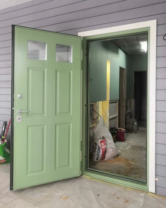 RAL Classic Pale Green RAL 6021 front door