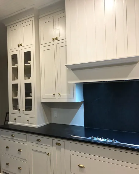 Benjamin Moore OC-20 kitchen cabinets paint