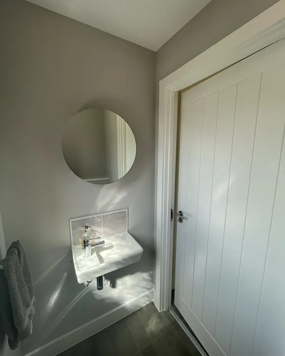 Dulux Pale Taupe bathroom paint