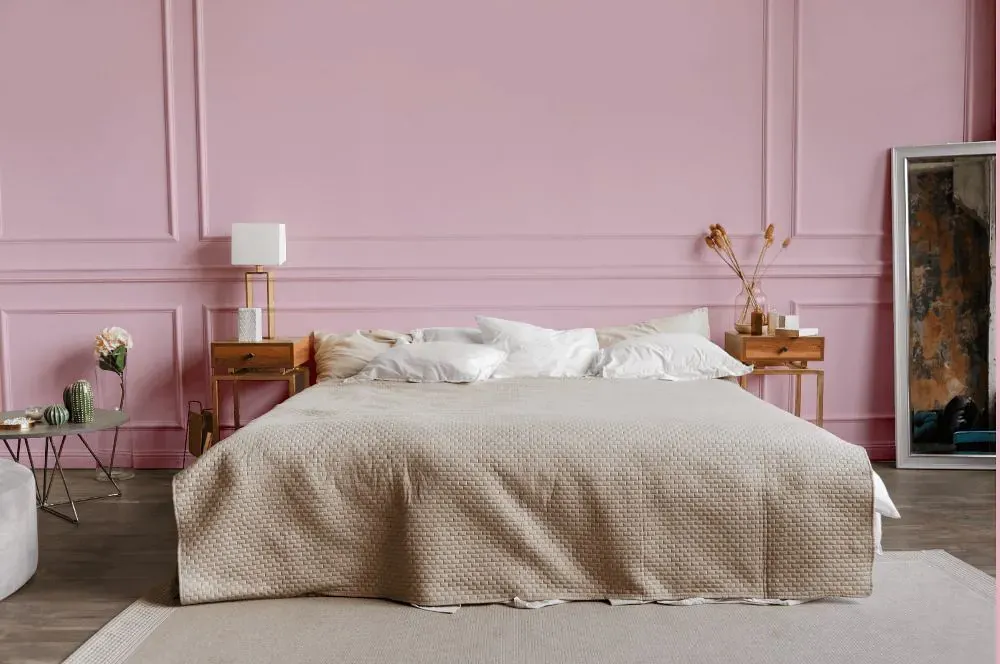 Sherwin Williams Panache Pink bedroom