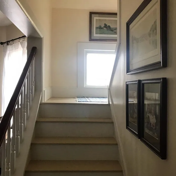 Sherwin Williams Paperwhite Stairwell Walls Paint Color