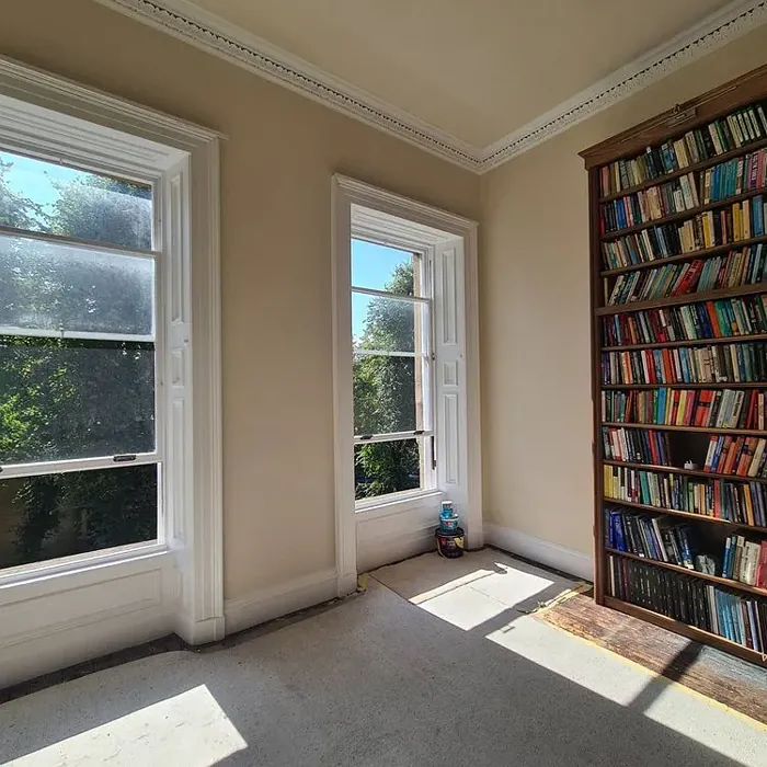 Edwardinan interior with beige color Tikkurila Parchment