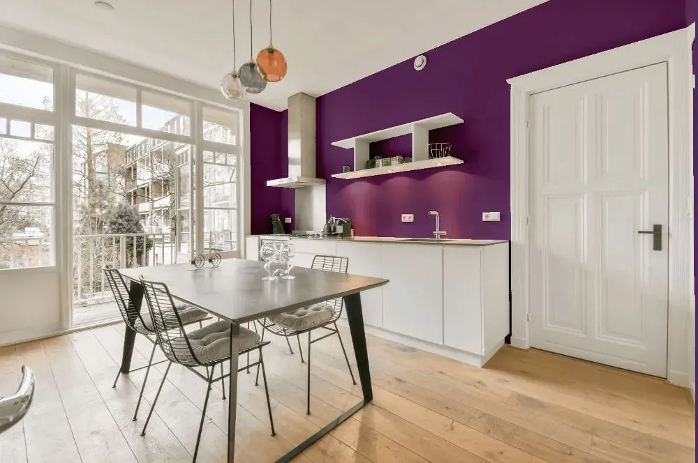 Sherwin Williams Passionate Purple kitchen review