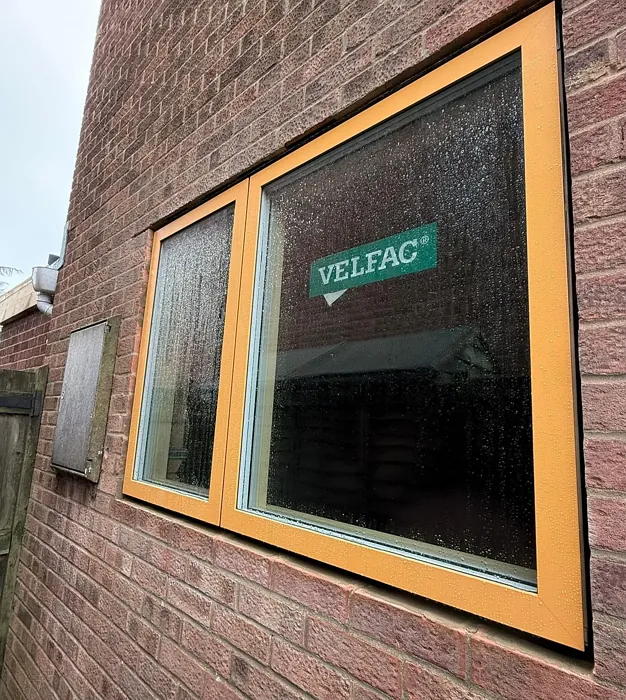 RAL 1034 window frames