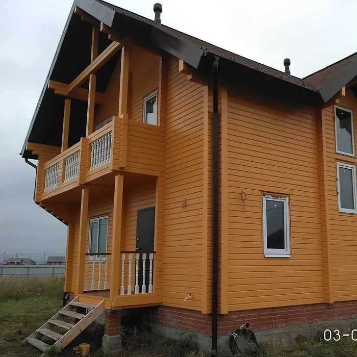 RAL 1034 house exterior color review