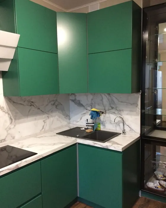 RAL 6000 kitchen cabinets paint review