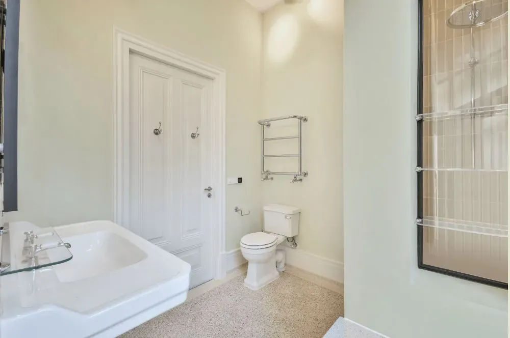 Sherwin Williams Pearl Onion bathroom