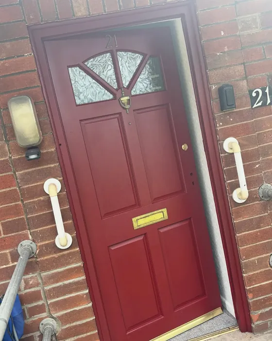 RAL Classic  Pearl ruby red front door review