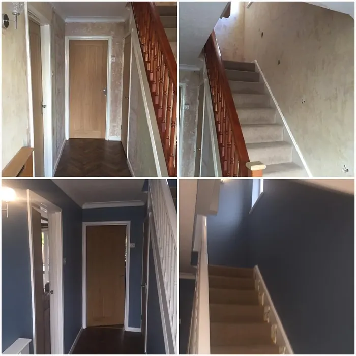 Dulux 90BG 31/124 hallway makeover