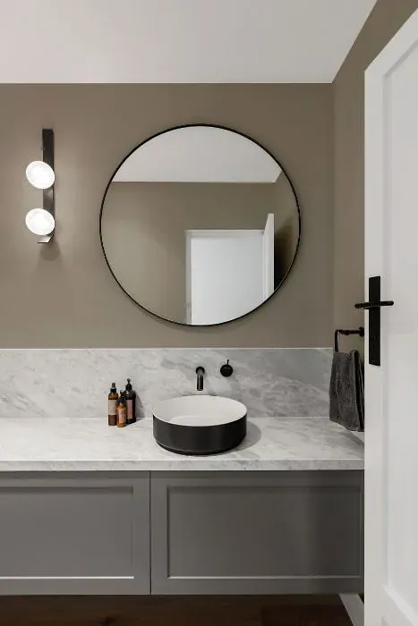 Sherwin Williams Pewter Tankard minimalist bathroom