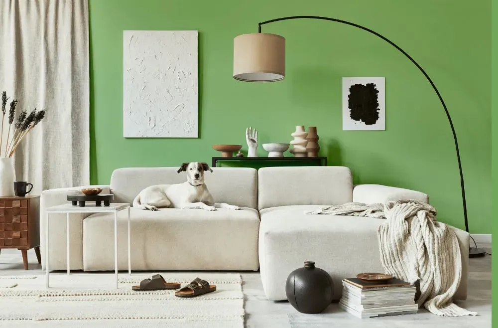Sherwin Williams Picnic cozy living room