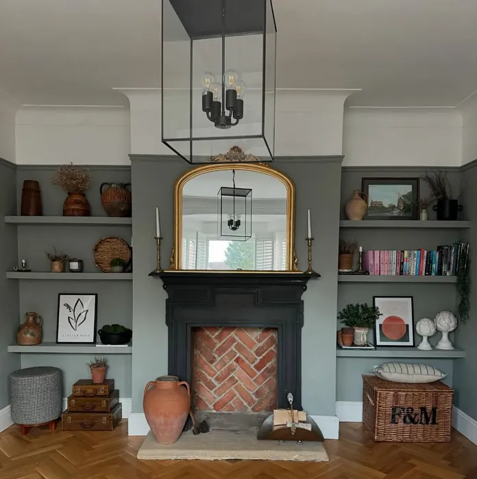 Farrow and Ball Pigeon living room inspiration