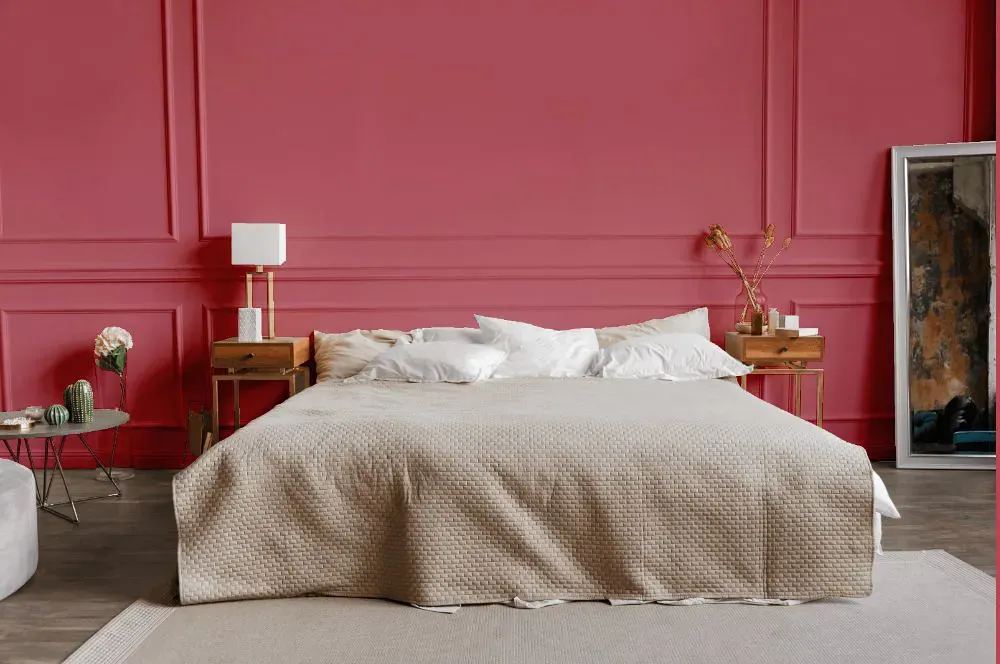 Sherwin Williams Pink Flamingo bedroom