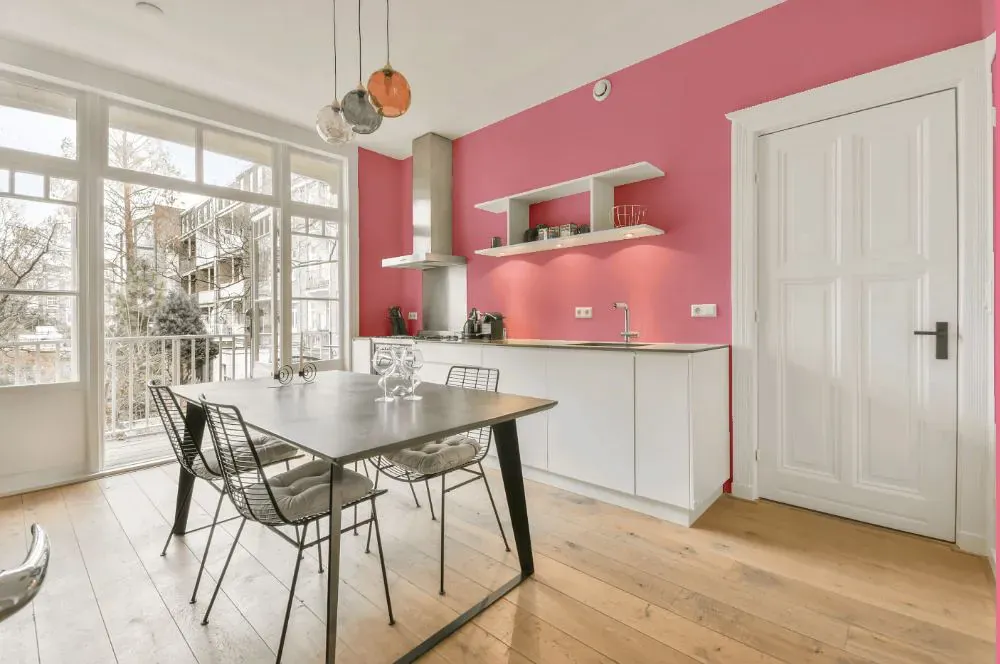 Sherwin Williams Pink Moment kitchen review