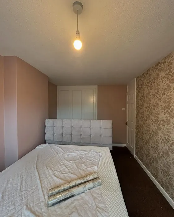 Dulux Pink Parchment bedroom interior