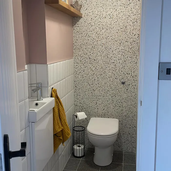 Dulux Faded Bloom bathroom accent wall