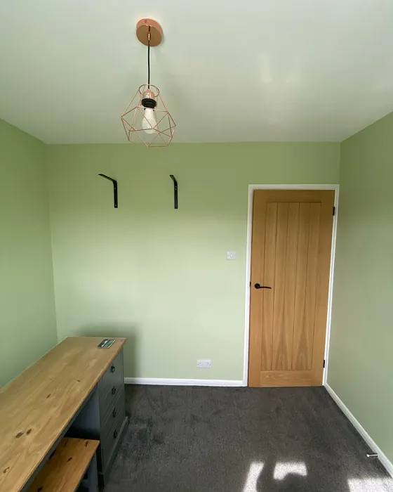 Dulux Pistachio Creme home office color review