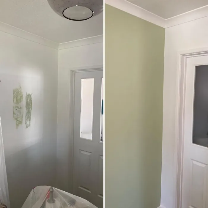 Dulux Pistachio Creme wall paint makeover