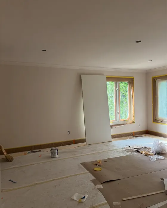 SW Polite White wall paint makeover