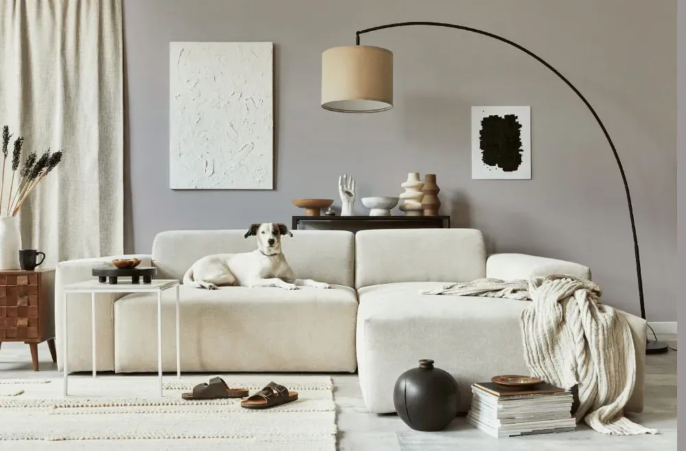 Sherwin Williams Ponder cozy living room