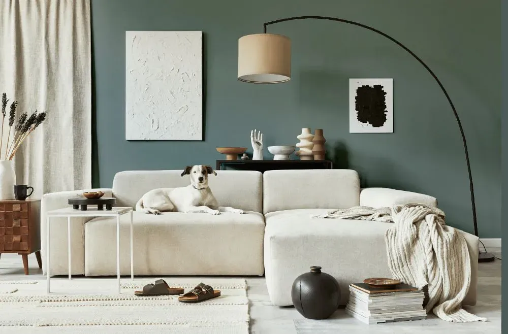 Sherwin Williams Portsmouth cozy living room