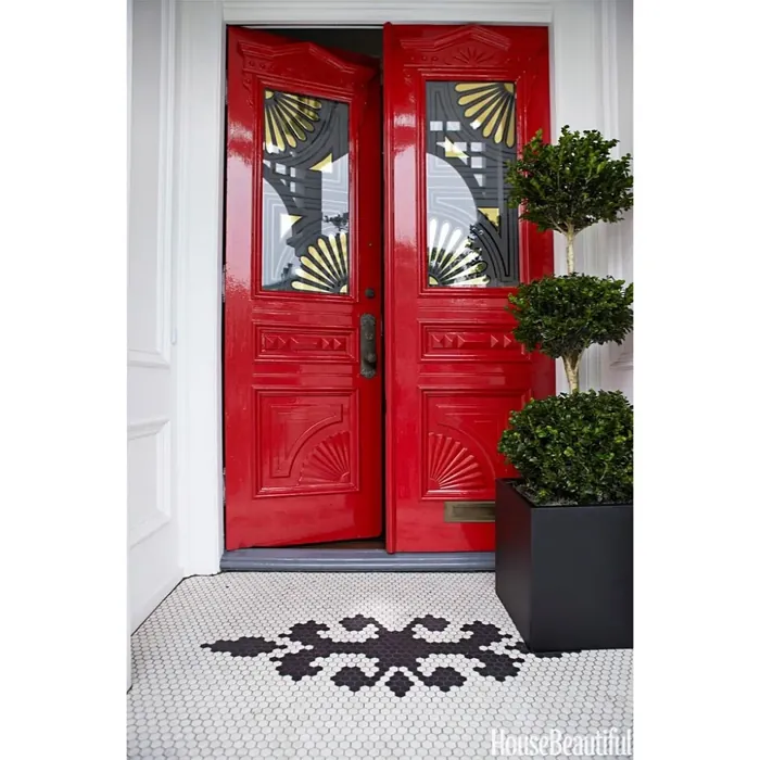 Sherwin Williams Positive Red front door color