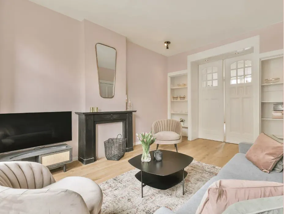 Sherwin Williams Possibly Pink victorian house interior
