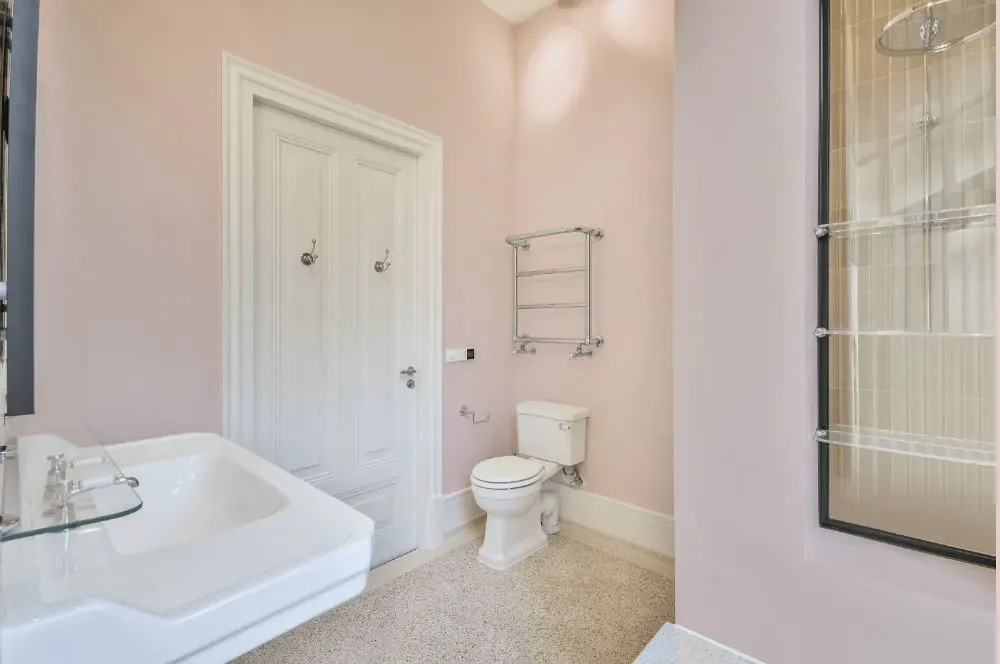 Sherwin Williams Possibly Pink bathroom