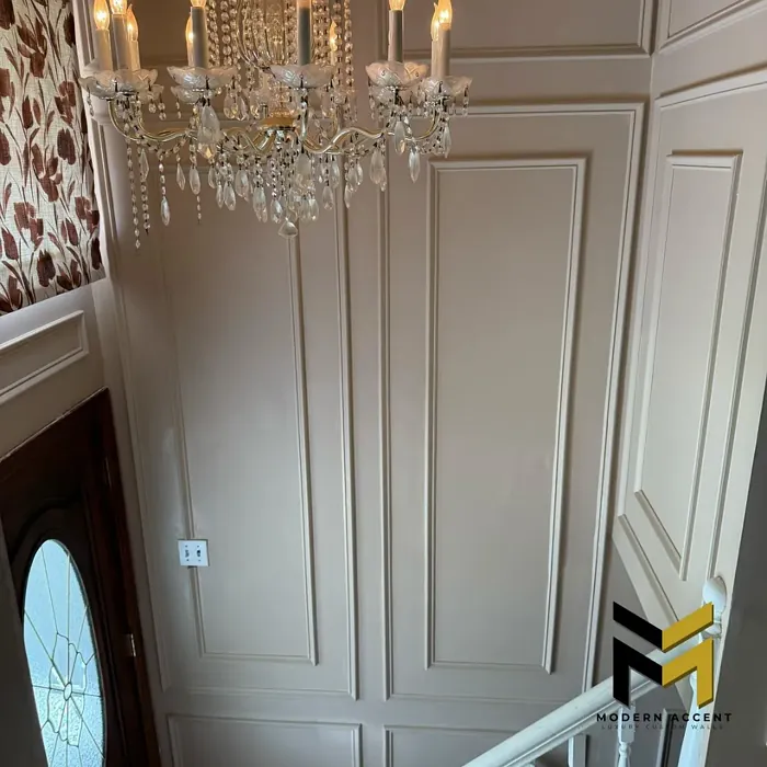 SW Practical Beige hallway color review