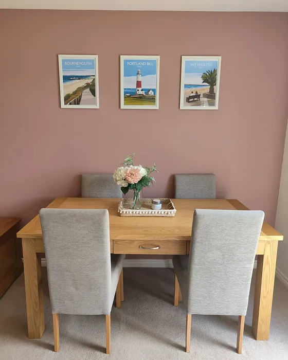 Dulux Pressed Petal dining room color