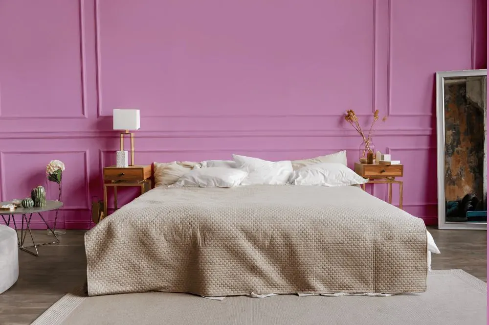 Sherwin Williams Prominent Pink bedroom