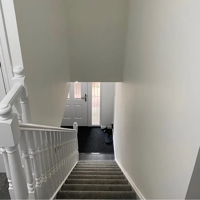 Dulux Pure Brilliant White stairs paint