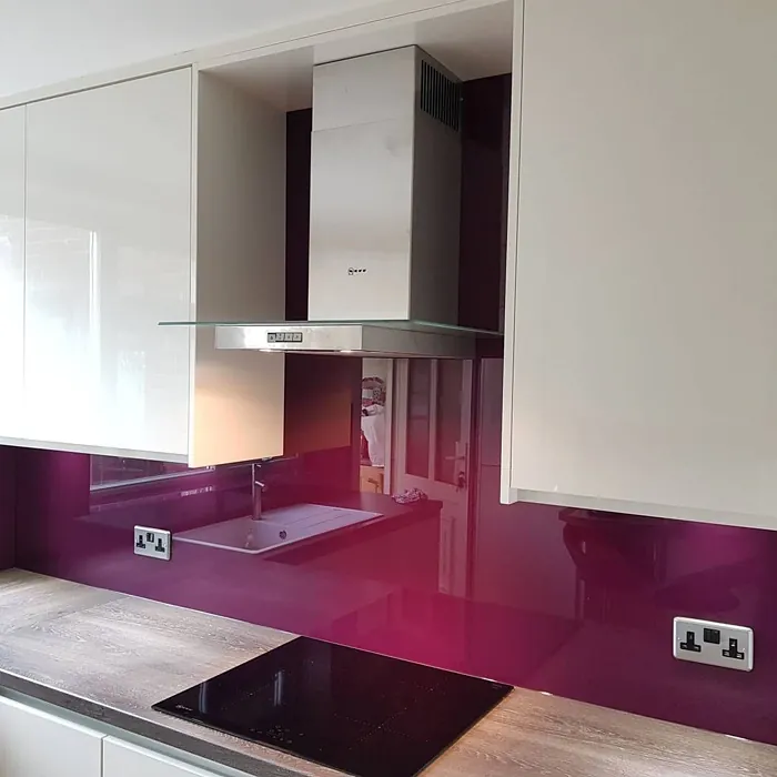 Purple violet RAL 4007 kitchen backsplash