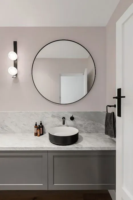 Sherwin Williams Quartz White minimalist bathroom