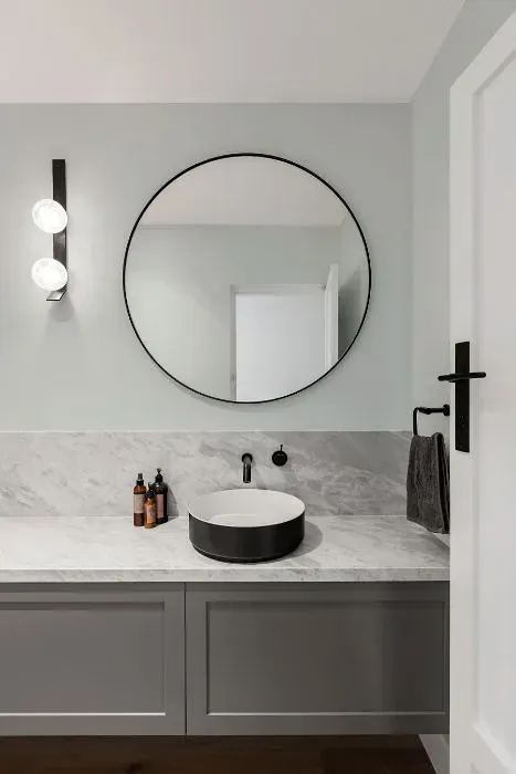 Sherwin Williams Quicksilver minimalist bathroom
