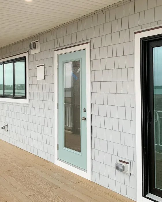 SW Quietude front door color review