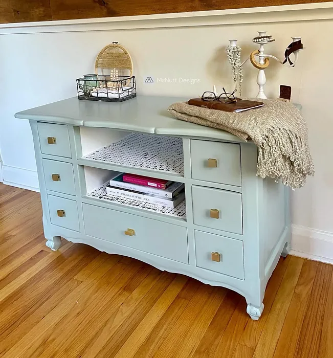 SW Quietude painted furniture color