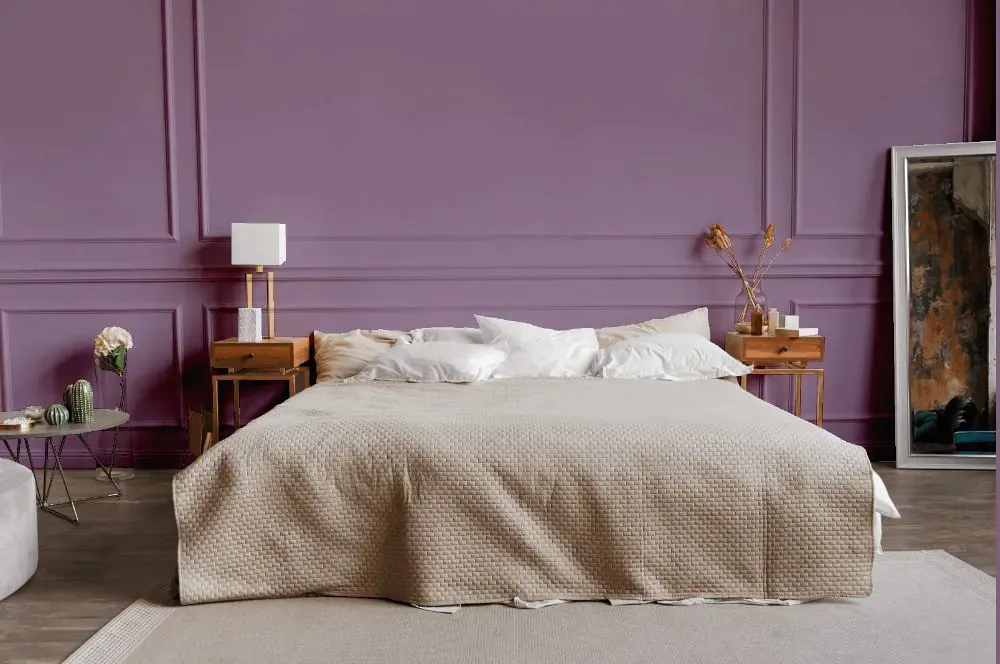 Sherwin Williams Radiant Lilac bedroom