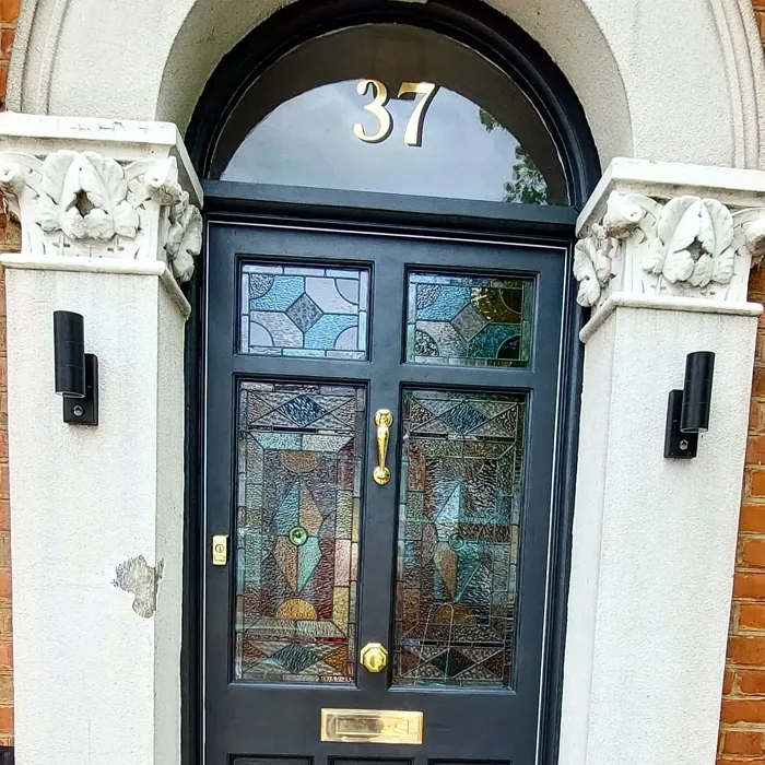 Farrow and Ball Railings front door color